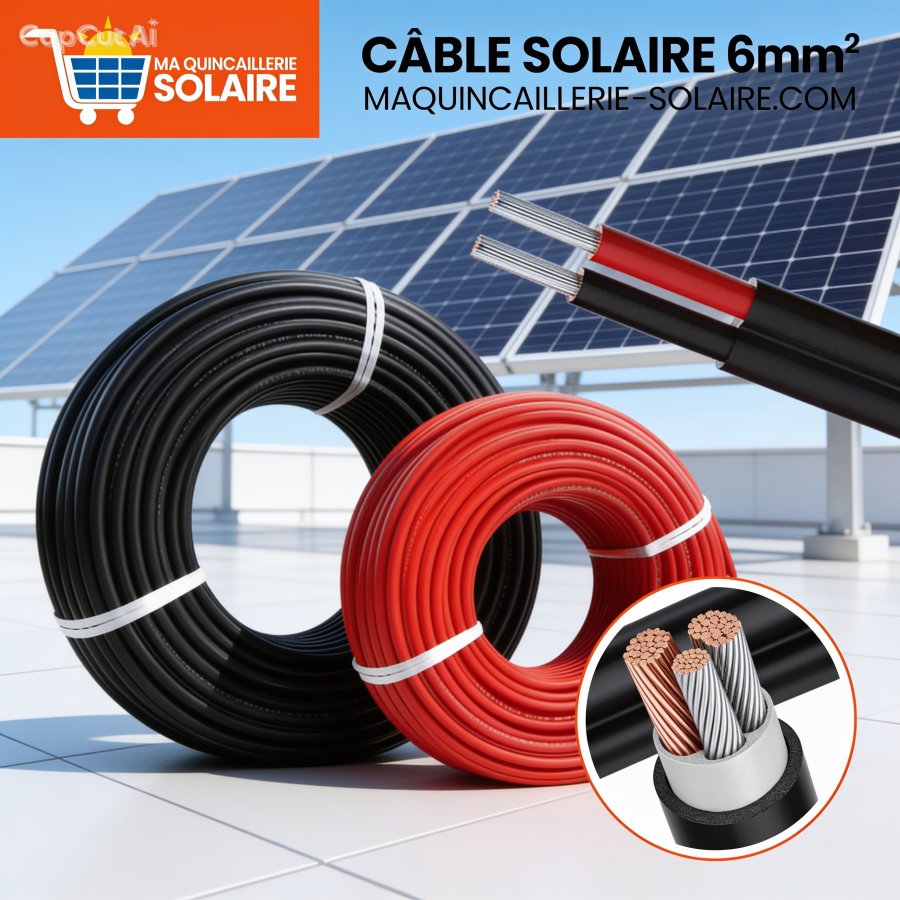 Câble Solaire 2x6mm2