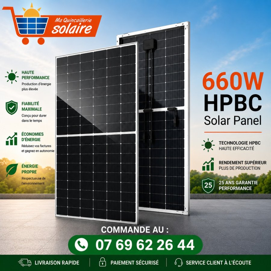 Panneau solaire 660W HPBC