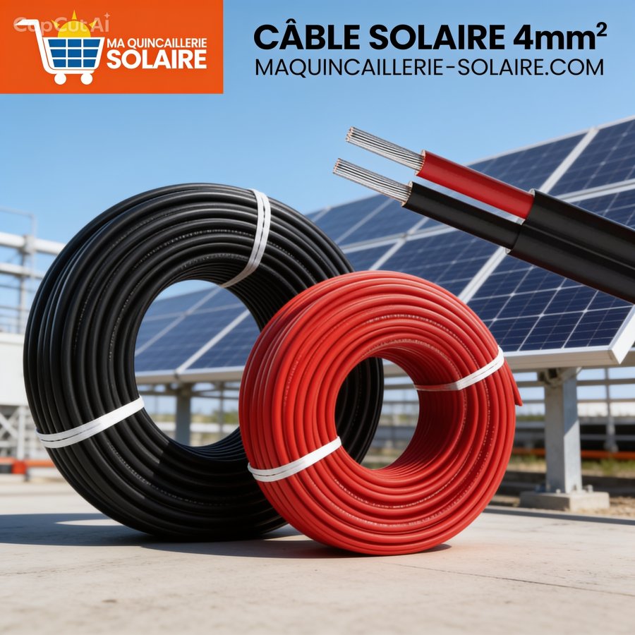 Câble Solaire 2x4mm² DC