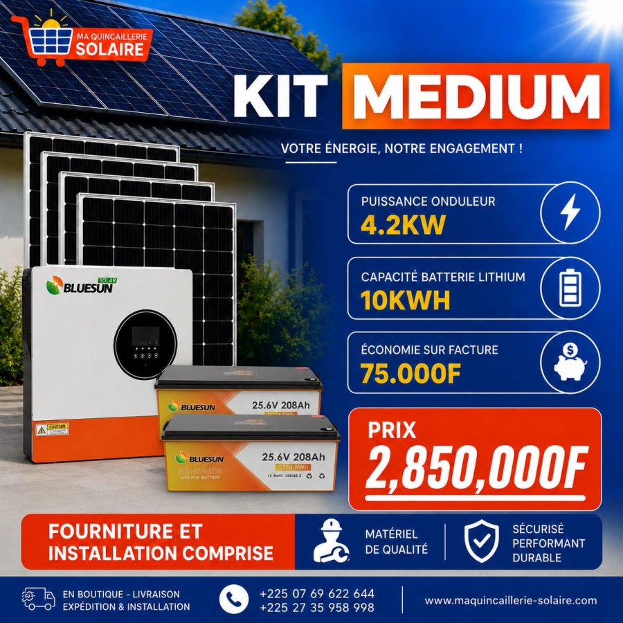 KIT MEDIUM  4.2kW / 10 kWh