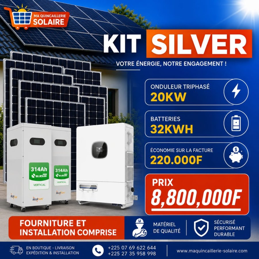 KIT SILVER  Triphasé 20kW / 32 kWh