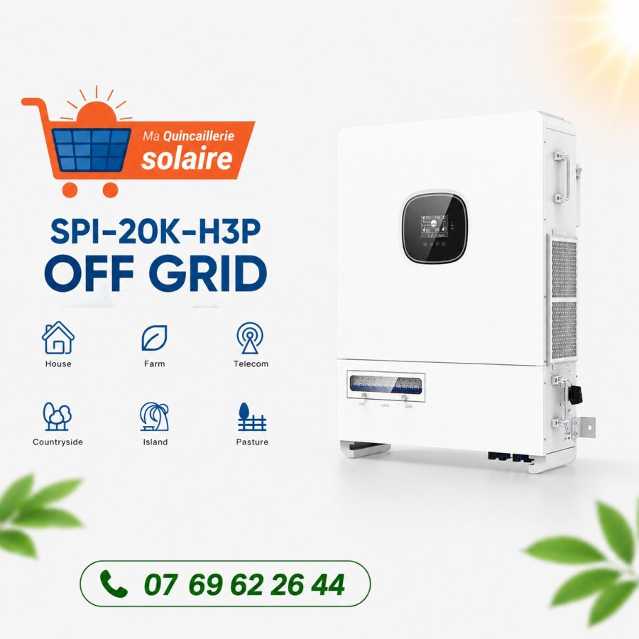 Onduleur hybride 20KW 48V Triphasé